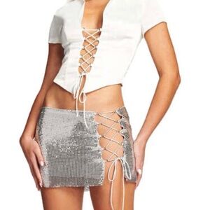 I.Am.Gia Silver Skirt